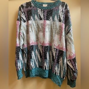 Vintage Italian Knit Pattern Sweater